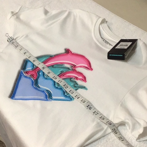 💕NWT💕 Pink + Dolphin tee size medium - Picture 6 of 11